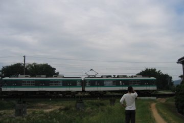 ことでんの鉄橋（さぬき市長尾）